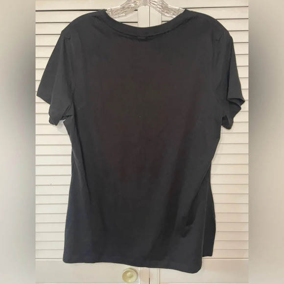 NWOT Women’s Graphic Mental Health V-Neck Tee Tshirt Black All the Feels Large - Picture 7 of 13